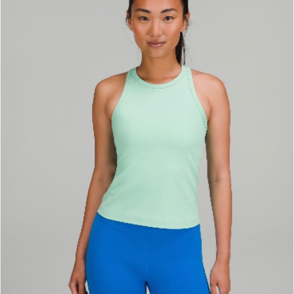 Lululemon Athletica Green Fitted Sleeveless Tank Top - Picture 1 of 2
